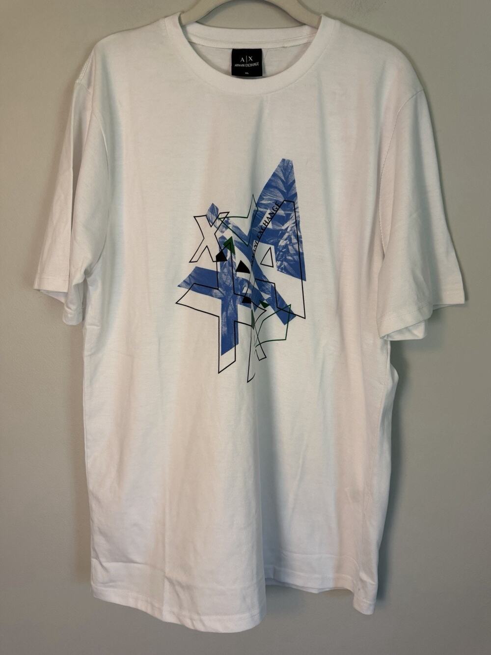 Armani Exchange Men's White Graphic Tee XL NEW